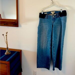 Madewell Maternity Side Panel Perfect Vintage Wide Leg Jean